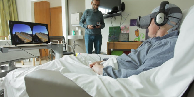 Hôpital expérience VR réalité virtuelle pour patients en fin de vie