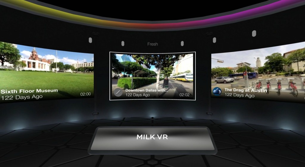 Milk VR pour Gear VR