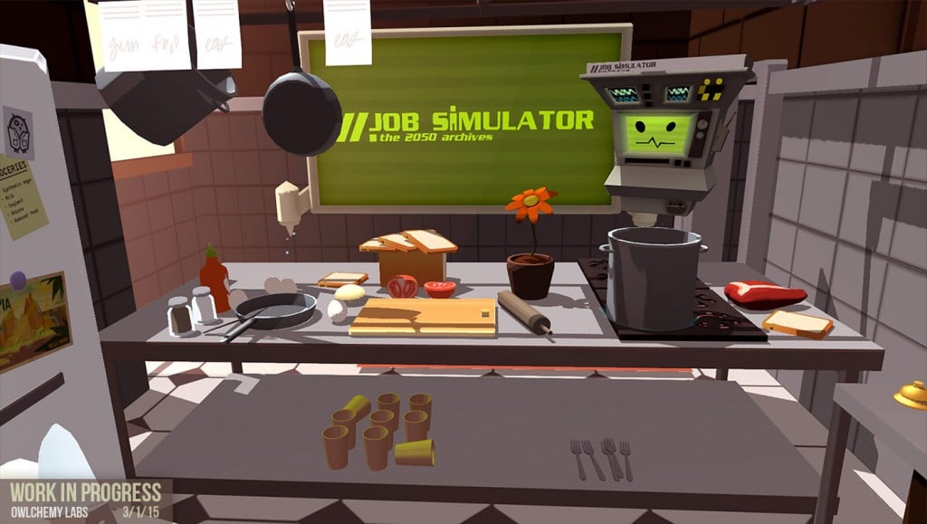Cuisine dans Job Simulator