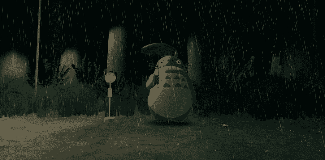 Une scène de Mon Voisin Totoro de Myazaki