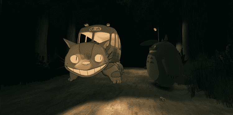 Extrait de l'éxpérience en réalité virtuelle Mon Voison Totoro de Myazaki