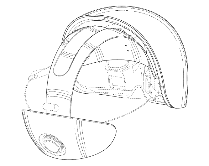 Schéma du casque de réalité augmentée Magic Leap 2
