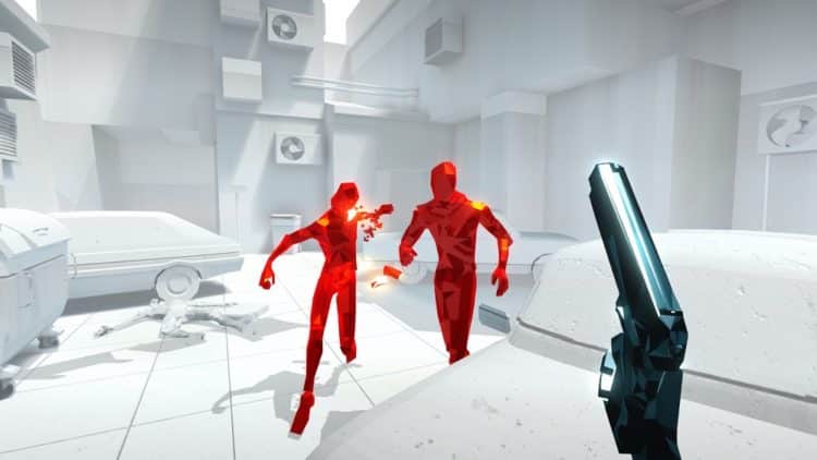 Capture d'écran Superhot pistolet