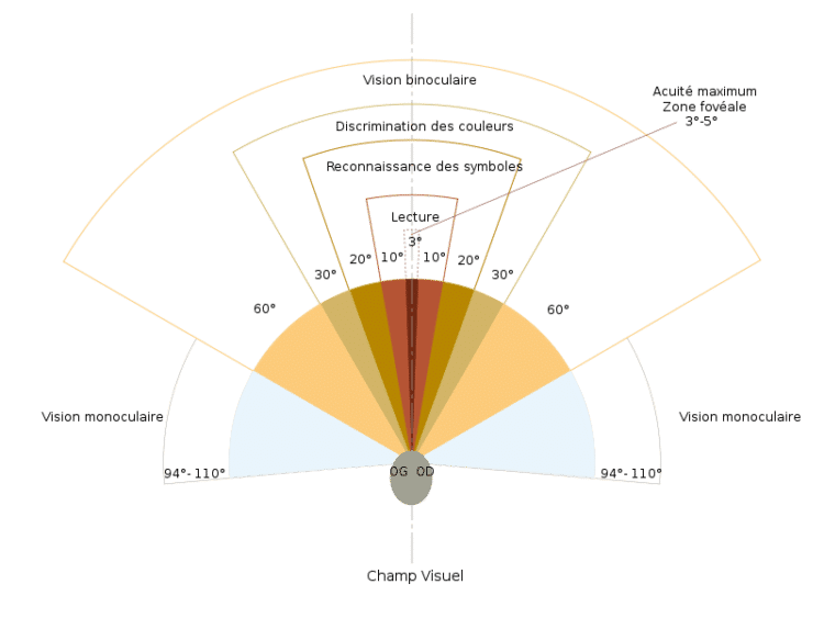 Le fonctionnement du champ de vision ou FOV centre optique