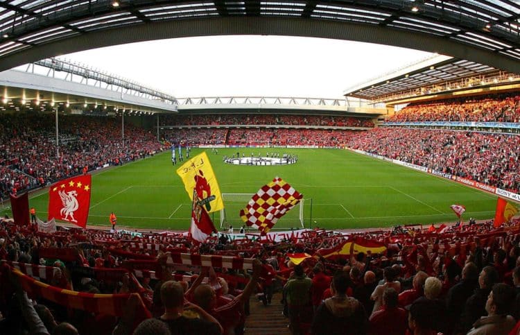 Le mythique stade d'Anfield