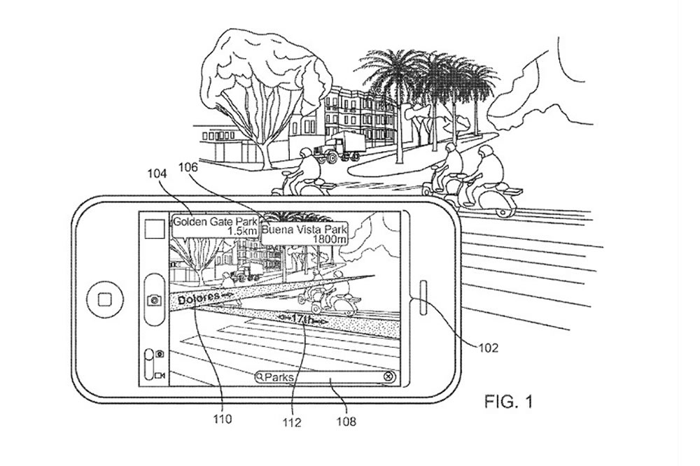 Brevet Apple cartographie en réalité augmentée