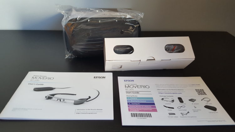 test epson bt 300 lunettes realite augmentee connectee avis prix applications tutoriel acheter