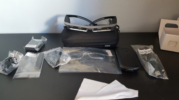 test epson bt 300 lunettes realite augmentee connectee avis prix applications tutoriel acheter