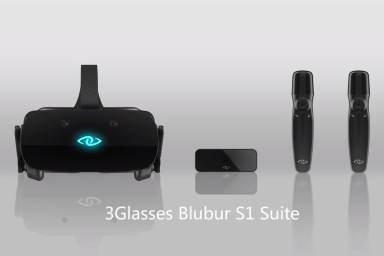 3 Glasses Blubur S1 Suite partenarait Microsoft casque réalité virtuelle haut de gamme