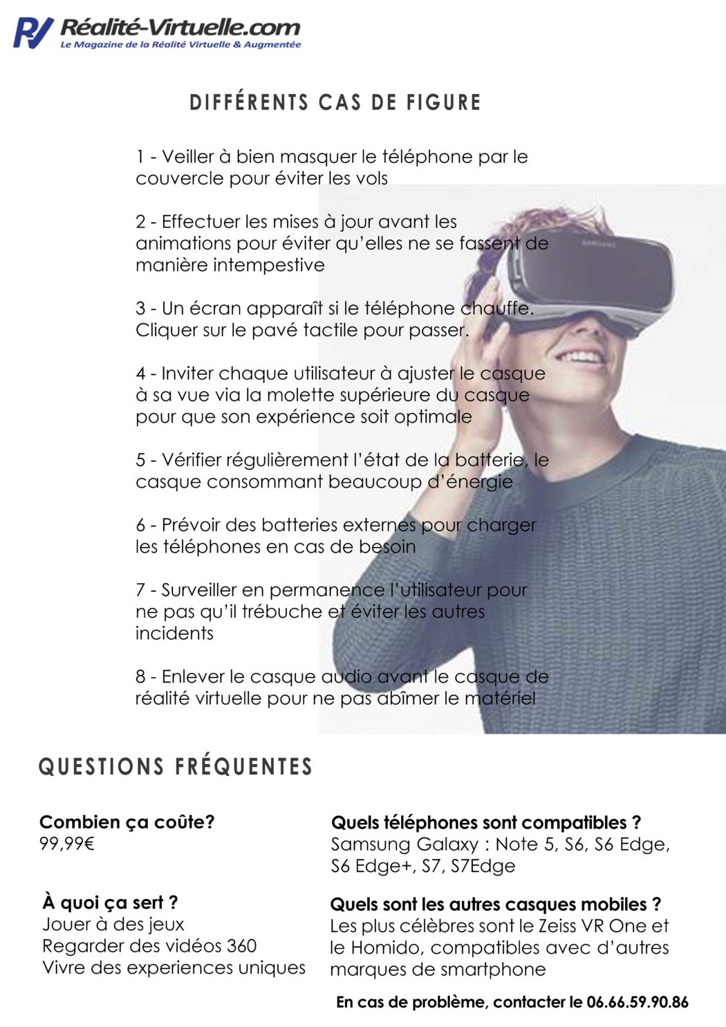 guide utilisation tutoriel samsung gear vr