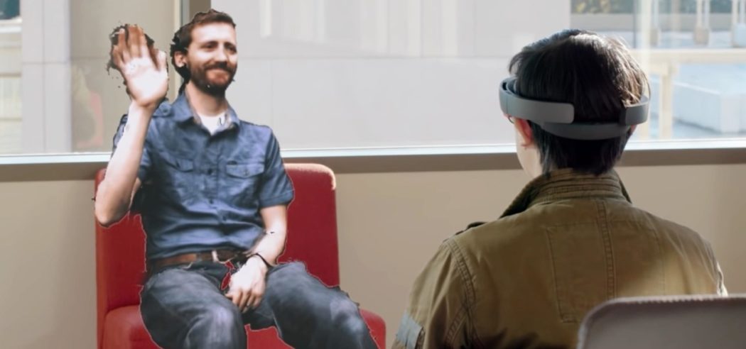 microsoft holoportation réalité augmentée hololens téléportation communication