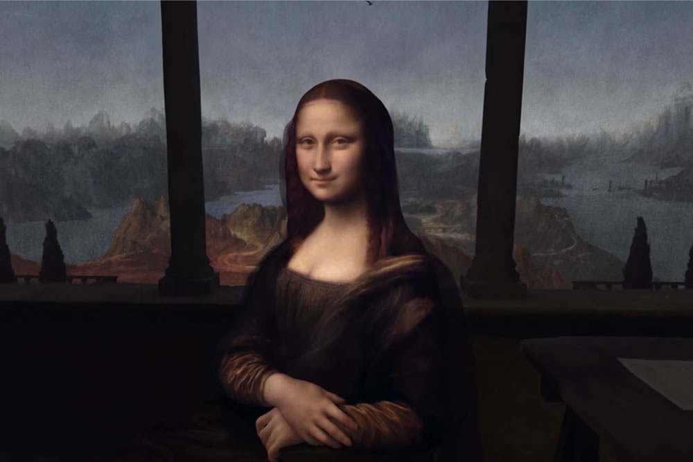 Tableaux réalité virtuelle Mona Lisa Léonard De Vinci peintures