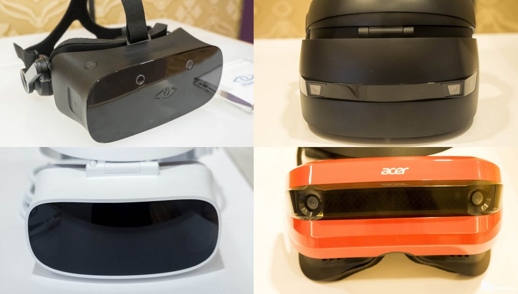 ces 2017 casques windows vr ar windows holographic acer hp dell 3glasses