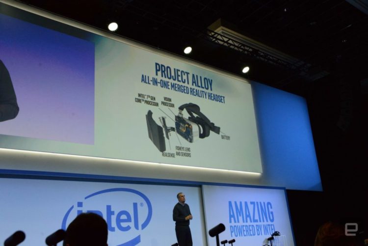 Intel Project Alloy casque VR CES 2017