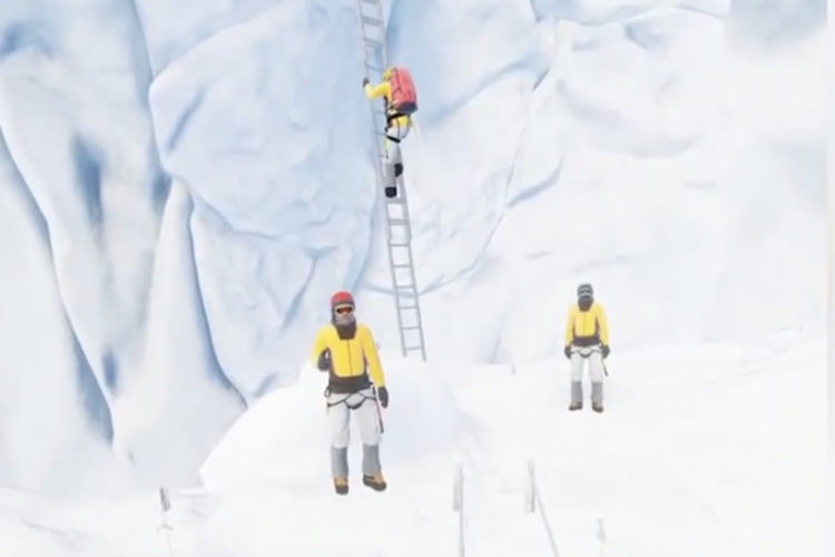 Everest VR jeu simulation escalade montagne