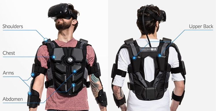 Veste Haptique pour la réalité virtuelle Hardlight VR Suit