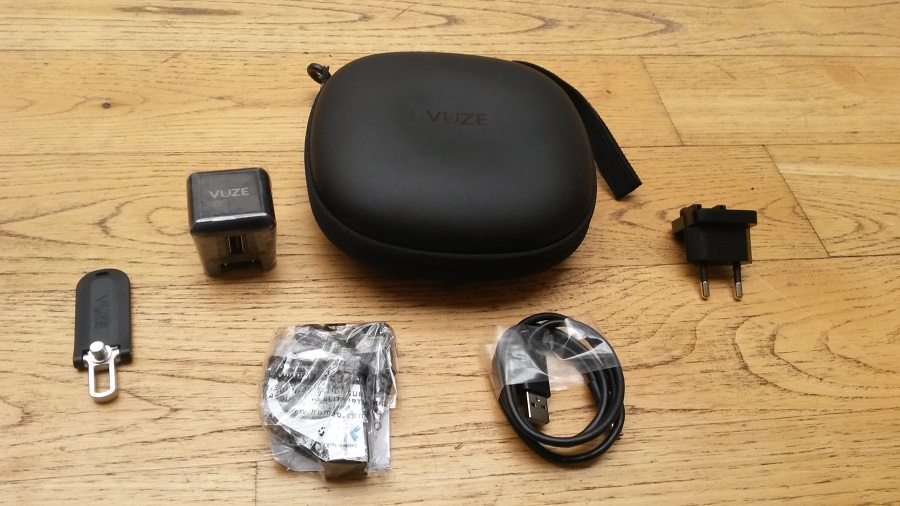 Vuze Camera 360 Unboxing accessoires
