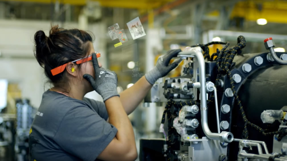 Google Glass usines montage
