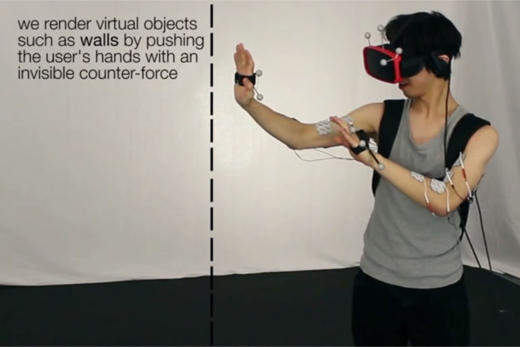 Electrostimulation réalité virtuelle