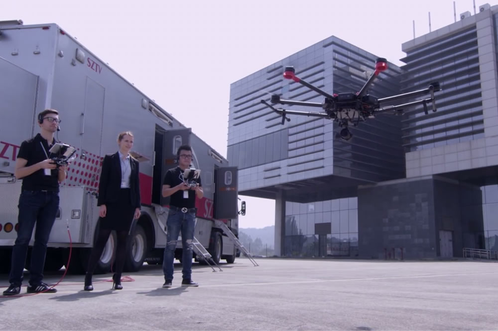 Matrice 600 Pro drone pour filmer en vr a 360 degrés