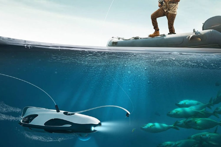PowerRay drone sous marin en VR pêche exploration sous-marine