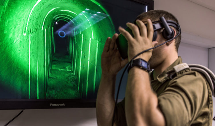 Armée israélienne entraînement réalité virtuelle tunnels