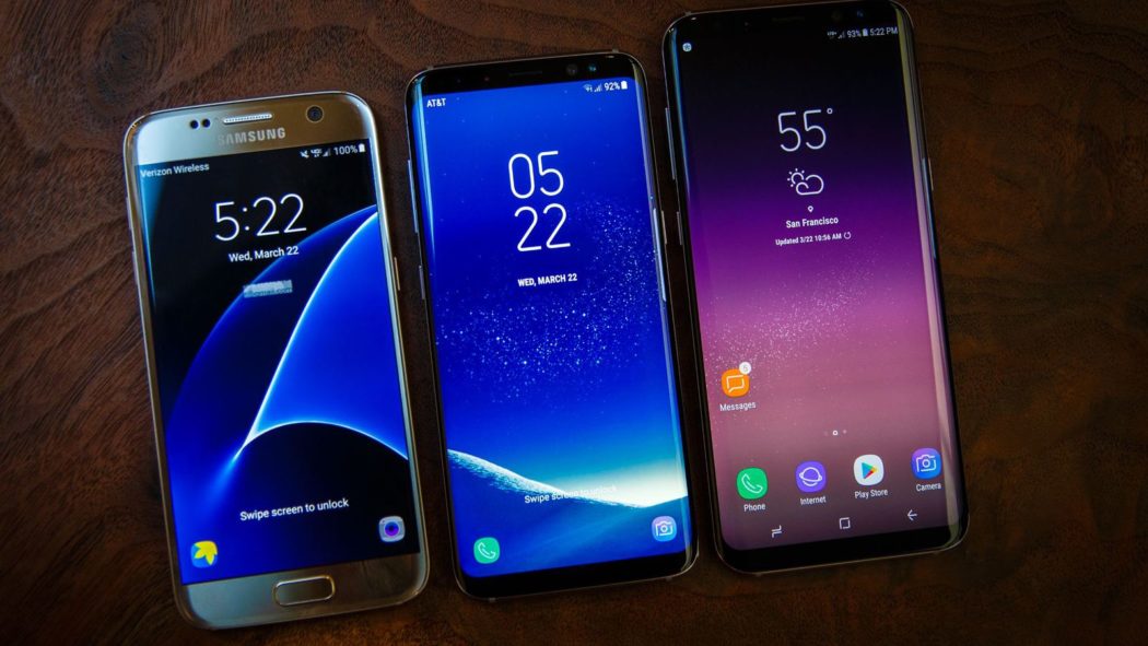 galaxy S6 vs S7 vs S8 samsung gear vr