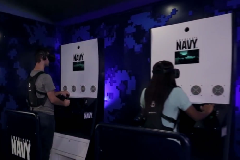 Navy recrutement jeu en VR réalité virtuelle