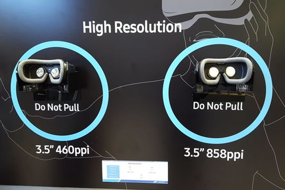 Nouvel écran ultra haute définition Samsung pour la VR réalité virtuelle
