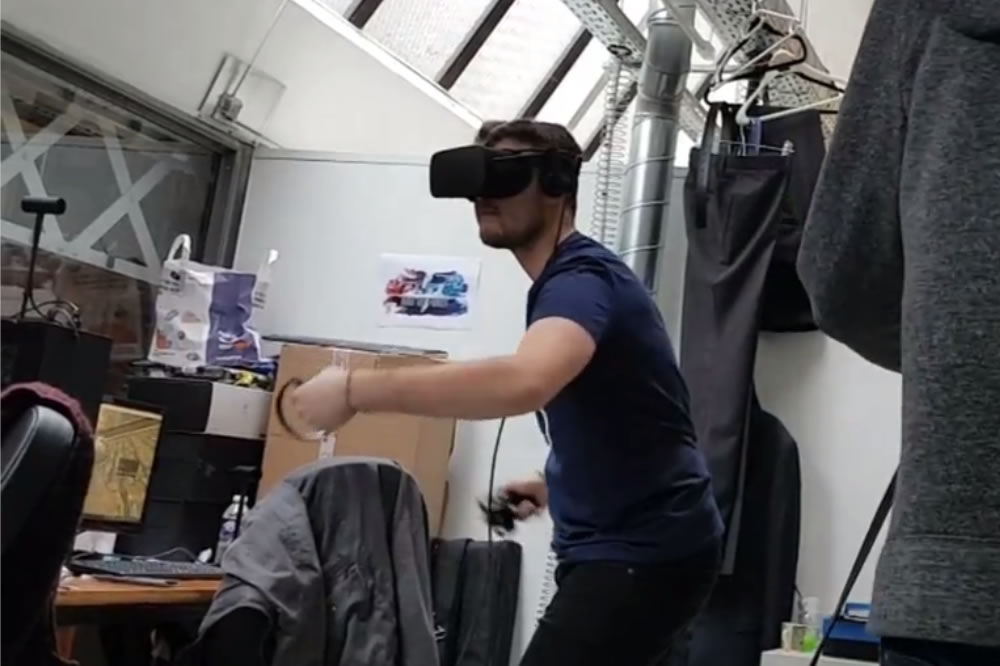 Raptor Lab planter de bâton déplacements en VR