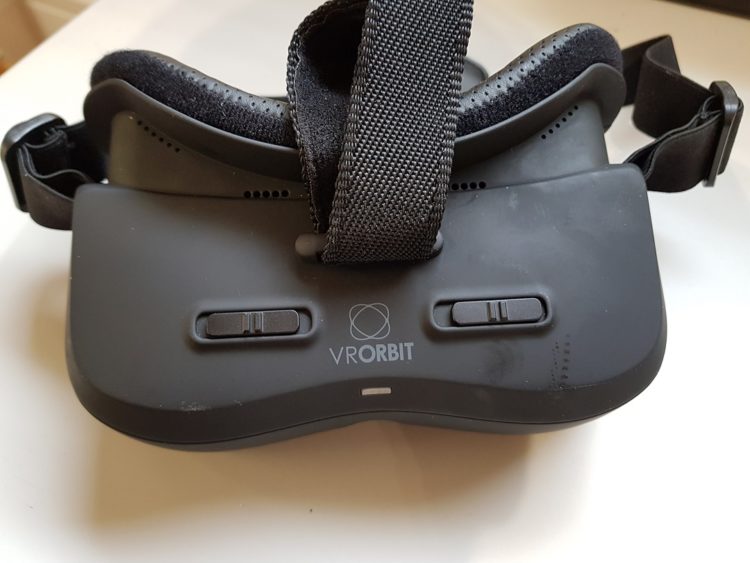 test vr orbit theater casque autonome android lentilles