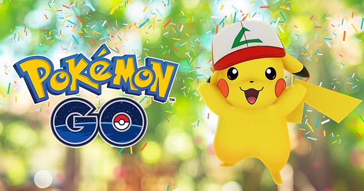 Pokemon GO anniversaire pikachu casquette sasha réalité augmentée
