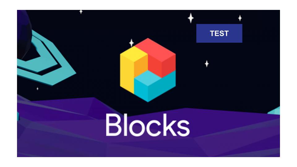 Test Google Blocks image à la une VR