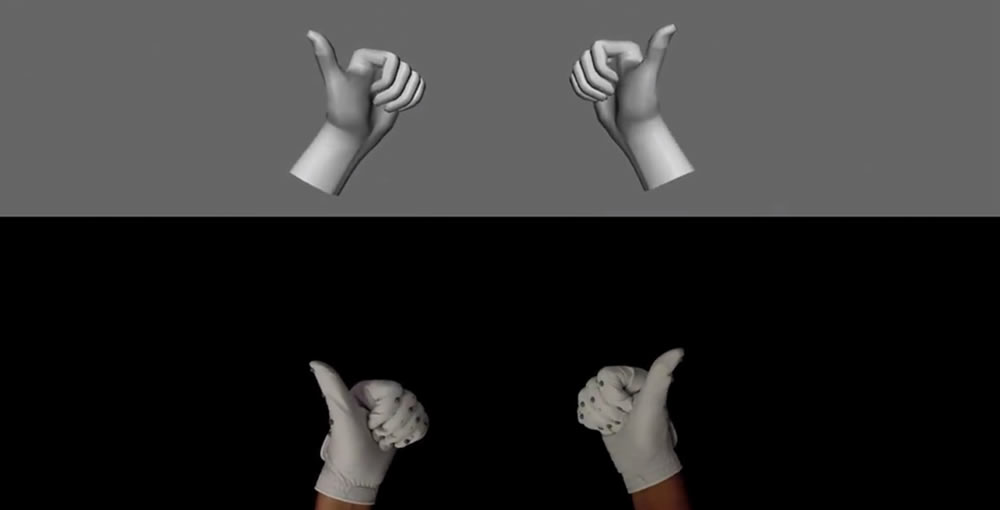 Vid{eo gants VR réalité virtuelle Oculus