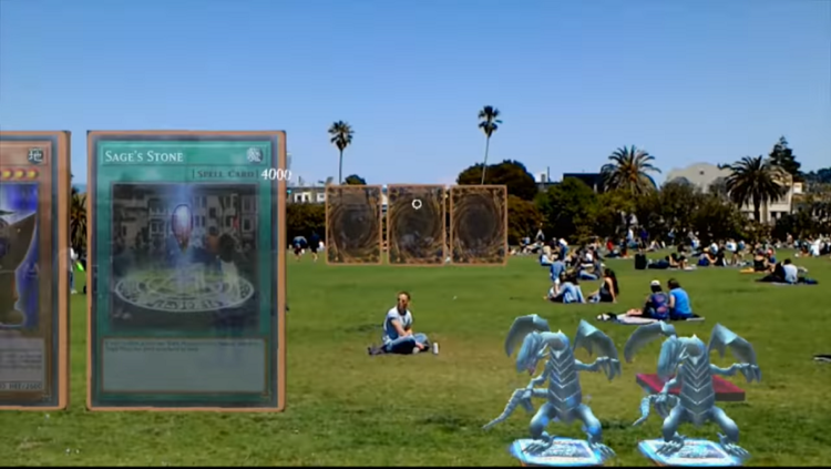 Yu Gi Oh jeux en AR HoloLens