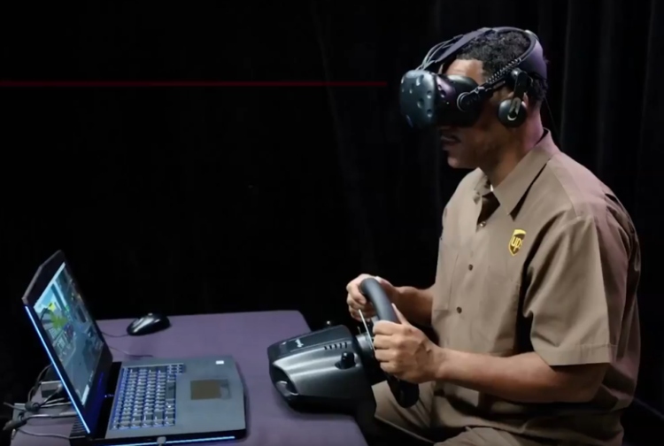 Formation chauffeurs UPS réalité virtuelle vr