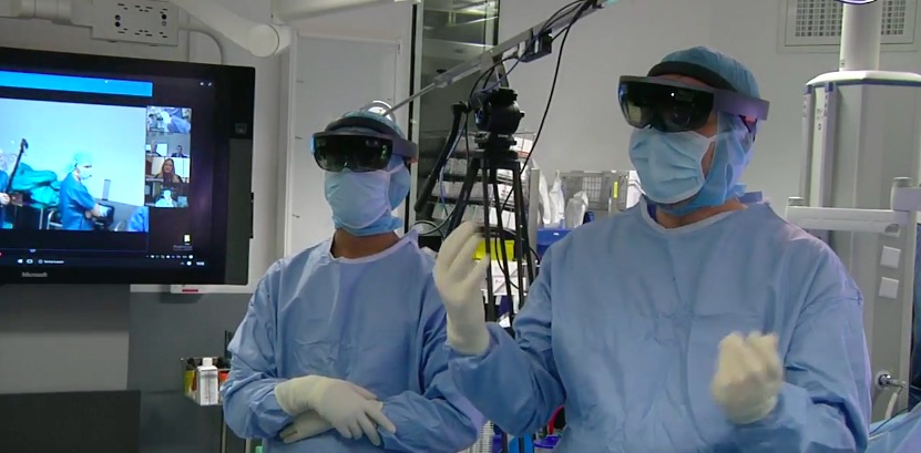 operation chirurgicale hololens, santé realité augmentée, santé connecté