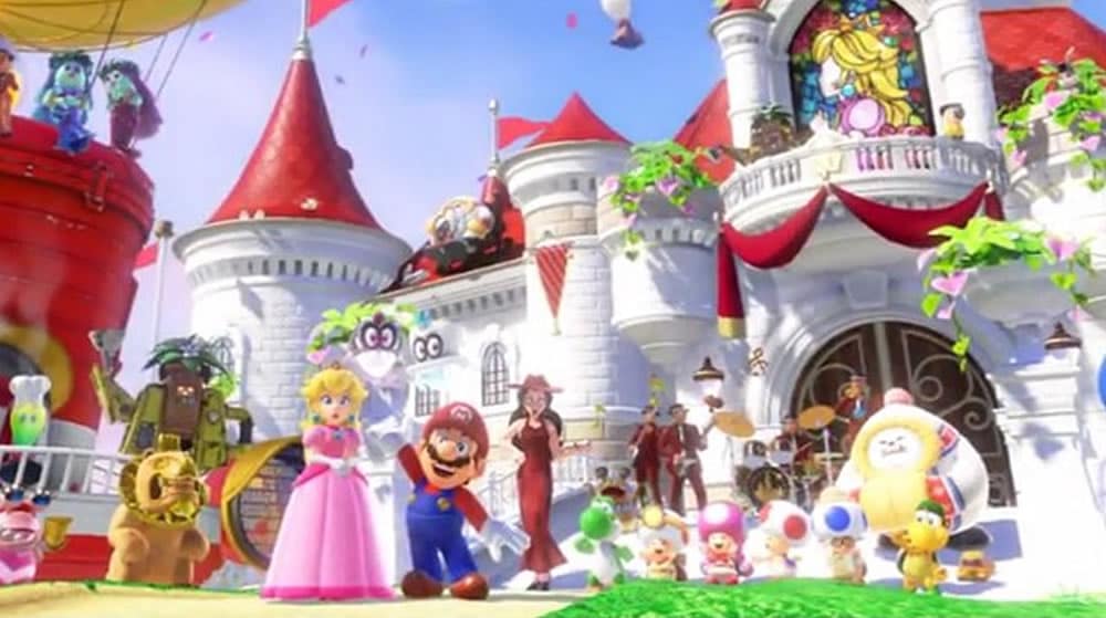 Chäteau Peach réalité virtuelle Super Mario Odyssey