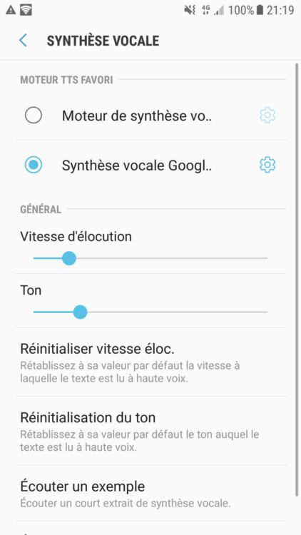 gear vr synthèse vocale