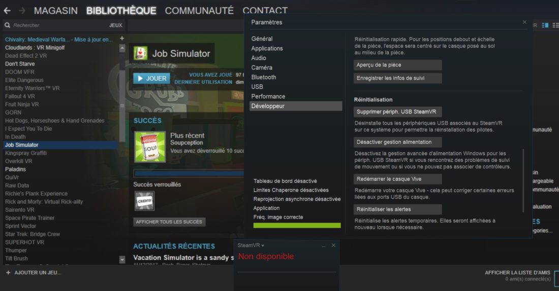 steam vr erreur 206