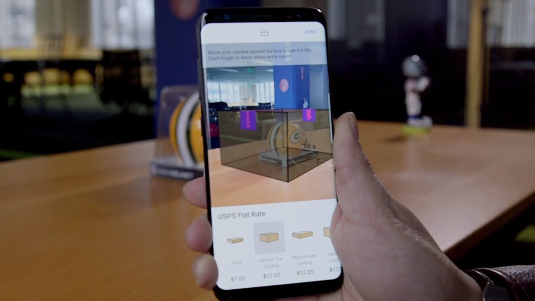 Application de réalité augmentée eBay