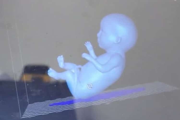 Embryo 3D foetus impresssion VR réalité virtuelle