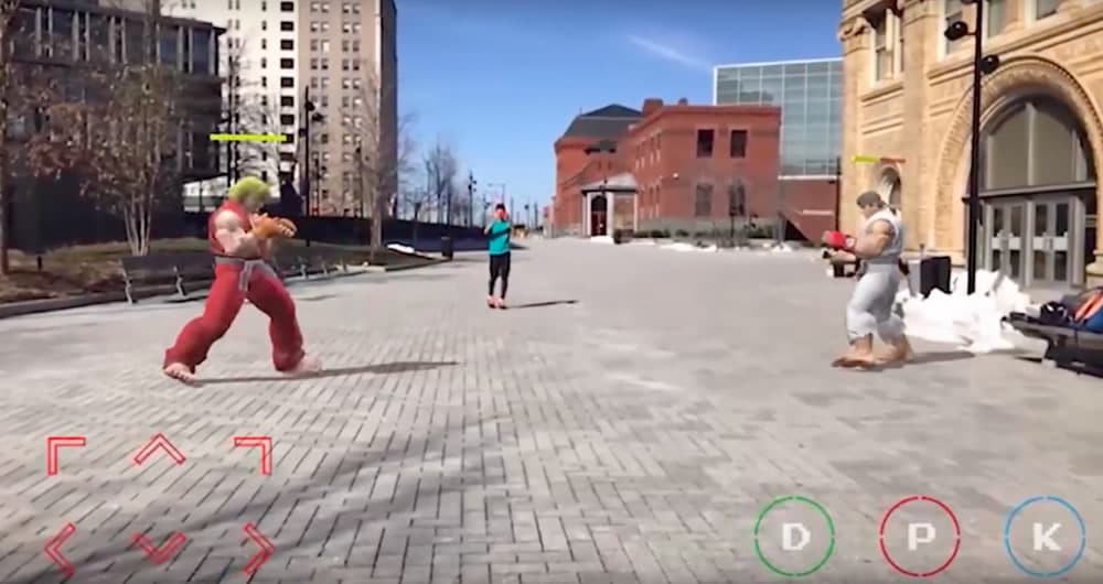 Street Fighter 2 en réalité augmentée ARKit Apple