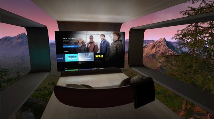 Oculus TV regardez la television dans la VR sur un ecran geant