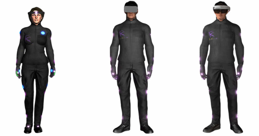 HoloSuit combinaison réalité virtuelle capteurs mouvement retour haptique