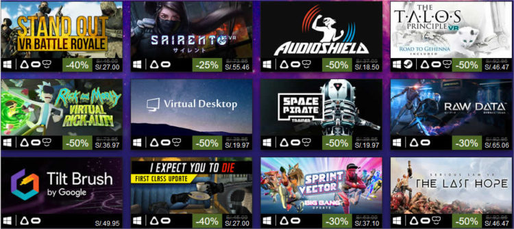 Jeux en réalité virtuelle les plus joués en 2018