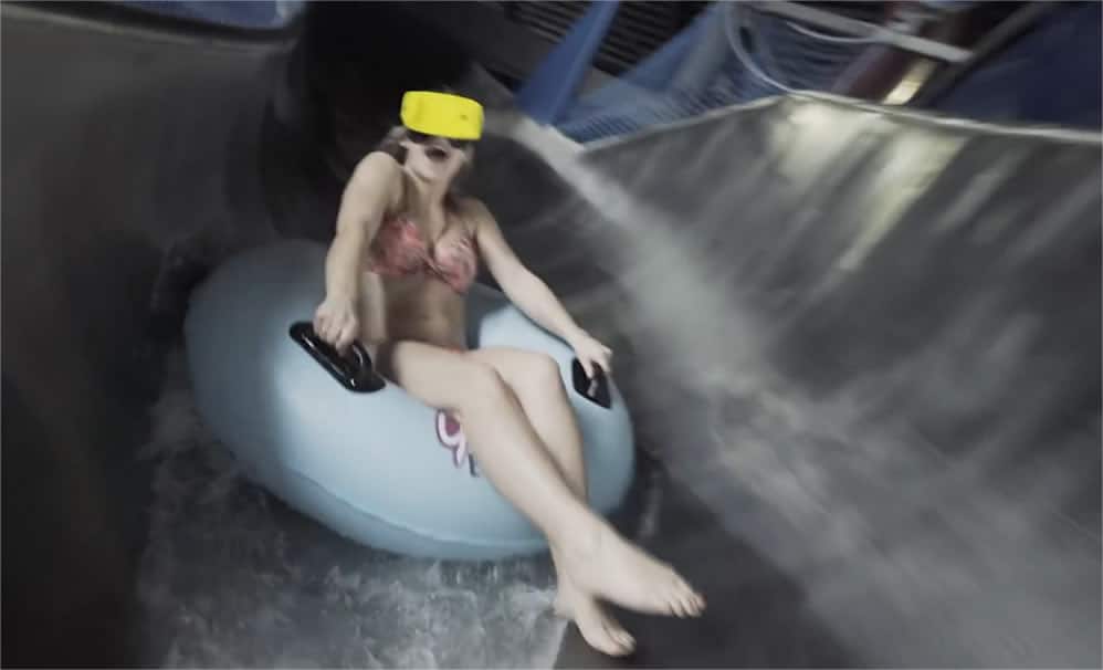 Toboggan aquatique VR réalité virtuelle
