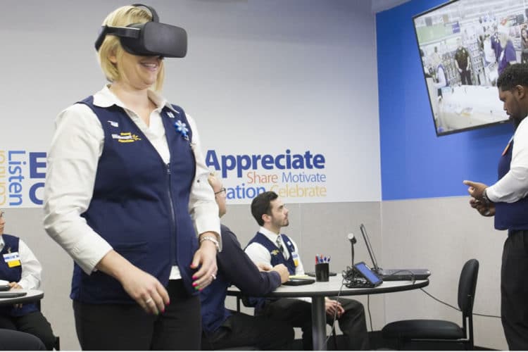 Wallmart brevet courses en réalité virtuelle