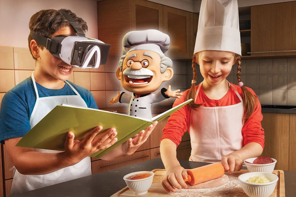 Apprendre à cuisiner en réalité mixte enfants
