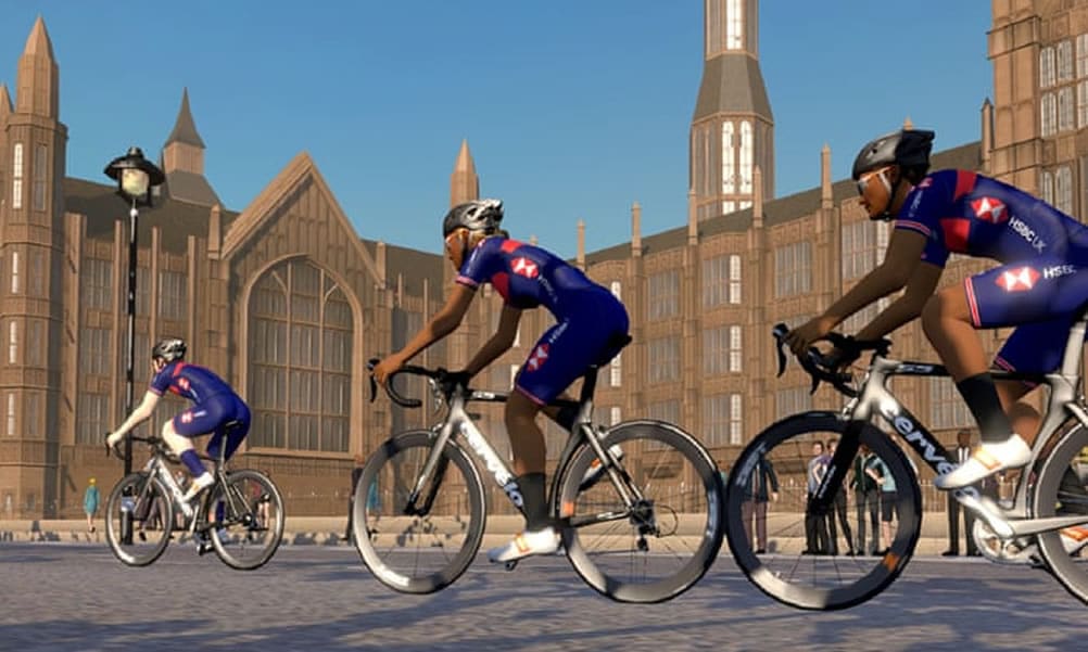 Vélo en réalité virtuelle compétition au Royaume-Uni